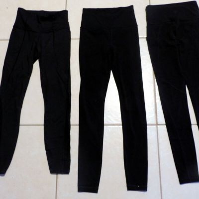 ATHLETA Leggings 3 Pair Size XXS Black Only worn a few times (T)